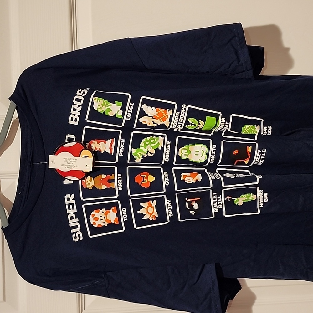3X Super Mario Bros. Graphic tshirt